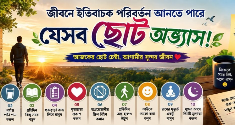 পরিবেশ রক্ষায় ছোট অভ্যাসও বড় পরিবর্তন আনতে পারে